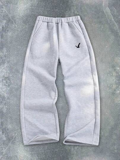 SHEIN 1pc Casual Straight-Leg Sweatpants For Teens, Versatile For Daily Commute And Outdoor Wear, Spring/Autumn Fall Winter,Unisex