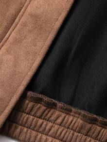 DAZY Tween Girls Loose Casual Brown Short Jacket Coat, Fall/Winter - Brown - View 8