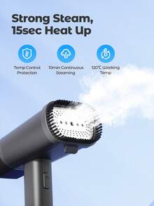 Teckwe 强力手持式蒸汽熨斗，二合一熨烫除皱器，轻巧便携，适合居家、办公及旅行使用 - 美规插头