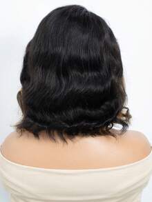 Loose Deep Bob Wigs Human Hair With Skunk Stripe Highlight Transparent Lace Front Wigs Side Part Pre Plucked Wavy Bob Lace Wigs Retro Wave Mob Wife Hairstyle Wig 12 Inch Halloween Costumes - S1/27 - View 8