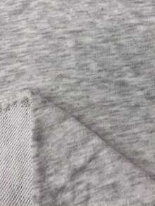 Resyla 女士心形印花拼接条纹衬衫领二合一长袖卫衣 - 灰色 - 查看 5