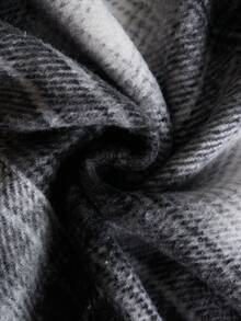 PAVTROS Men's Letter Embroidery Plaid Pocket Casual Loose Hoodie Acid Wash Hoodie Motorcycle Hoodie Grunge Hoodie Cropped Graphic Street Hoodie Men's Flannel Hoodie Men - Multicolor - View 8