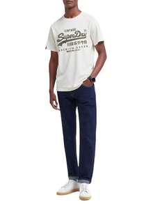 Superdry Vintage Lable Men T-Shirt White