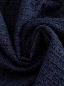 EMERY ROSE Áo sơ mi ren chắp vá cỡ lớn dành cho nữ - Màu xanh hải quân - Xem 4