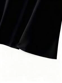 GlowEve CURVE 大码女式时尚通勤优雅印花西装外套和宽松A字裙两件套，商务休闲套装，女士西装外套套装，女士裙装套装，两件套女装，印花西装外套套装，西装裙套装，春季女装 - 黑色 - 查看 4