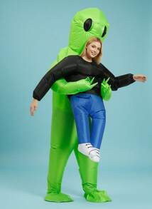 1pc ET Alien Inflatable Costume Anime Suits Dress Mascot Halloween Party Cosplay Costumes Costume Halloween