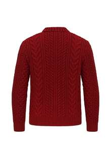 Maroon Jacob Men's Sweater Red - Burgundy - View 5