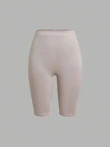 SHEIN EZwear 3件套女士休闲针织紧身短款打底裤，夏季骑行短裤，女士骑行短裤套装，高腰骑行短裤，运动短裤，女士骑行短裤 - 彩色 - 查看 10
