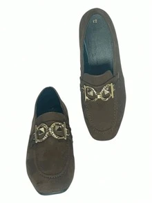 Mocasines estilo premium con adorno dorado - Negro - Ver 3