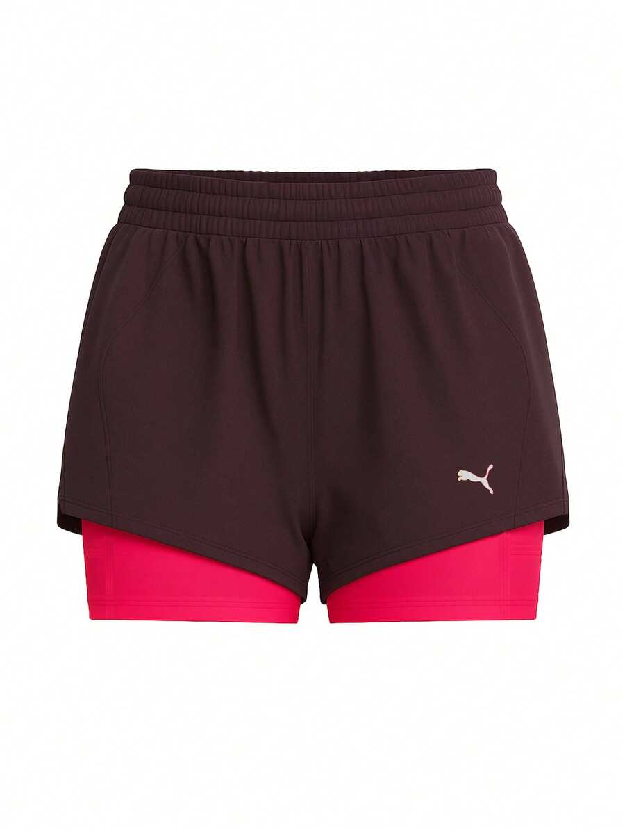 Puma Sports Shorts Lightweight Versatile Comfortable Beach Sports Weekend 525745-44 - Burgundy - View 1