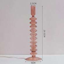 1PC Vintage Glass Candle Holders Room Home Decor Living Romantic Candlestick Holder Wedding Birthday Dinner Decoration - Multicolor - View 16