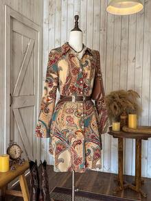 Wildy 女士度假休闲佩斯利印花衬衫裙 - 彩色 - 查看 4