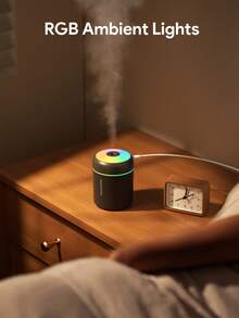 JMMO 1pc Mini Essential Oil Aromatherapy Mist Diffuser & Humidifier, Cool Mist, Colorful Night Light - Humidify Air, Keep Fresh, And Relax Body And Mind(USB Powered Usage)