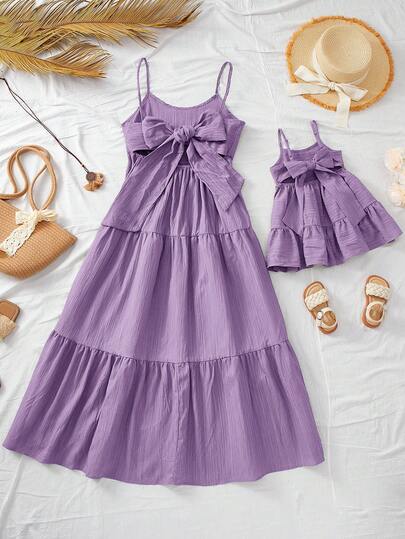 Travachic KIDS Babygirl Cute Summer Vacation Green Textured Loose Strap Dress