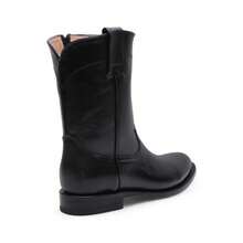 Botas Cowboy Vaqueras de Caballero Clásicas B467-3  | Estilo Retro Casual con Cremallera Lateral | Calzado de Montar a Media Caña para Hombre | Otoño Invierno Elegante y Cómodo - Negro - Ver 5
