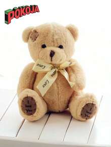 POKOJA LAND - BESTSELLERS 5.11in Lovely Teddy Bear Plush Toys Stuffed Soft Animal Bear Kawaii Dolls For Kids Baby Children Valentine Gift Birthday Gift Christmas Decor Home Kids Girls Gifts Festival, Spring To Summer - Multicolor - View 3