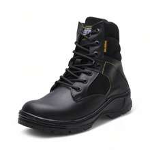 Bota de Caballero Estilo B-50  - Calzado Funcional para Hombre con Suela de Alto Agarre Antideslizante - Diseño Robusto con Cuello Acolchado para Confort Diario - Bota Casual y Duradera - Negro - Ver 2