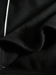 PAVTROS بلوزة هوديي رجالي بطبعة نجوم، قطعة قطنية مريحة وفضفاضة مبطنة بالفليس