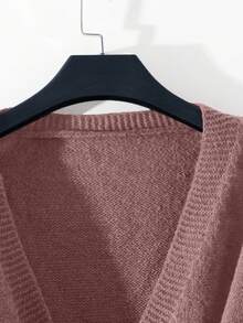 GlowEve Setelan 2 Potong Wanita: Sweater Lengan Panjang dan Celana Panjang Minimalis Warna Polos - Dusty Pink - View 6