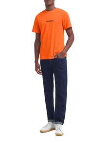 Men's Loose T-Shirt Bold Orange - Orange - View 3
