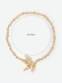 Opalesca Women Long Necklaces,Outfits,Old Money,Beaded,Wedding/Bridal Accessories,Fairycore/Fairy,Pearl,Flower,Fall/Autumn/Winter,For Mom/Women/Girl/Mother,Elegant,Premium - Yellow Gold - View 7