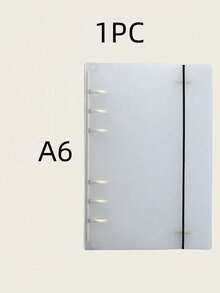 1PC Notebook Cover PP Frosted Transparent Binder Rings Loose Leaf Planner Insert Refillable Office Organizer A4 A5 A6 A7 B5 OR 5PCS A6,5PCS A5 Minimalist Aesthetic Journal Portfolio - Clear - View 18