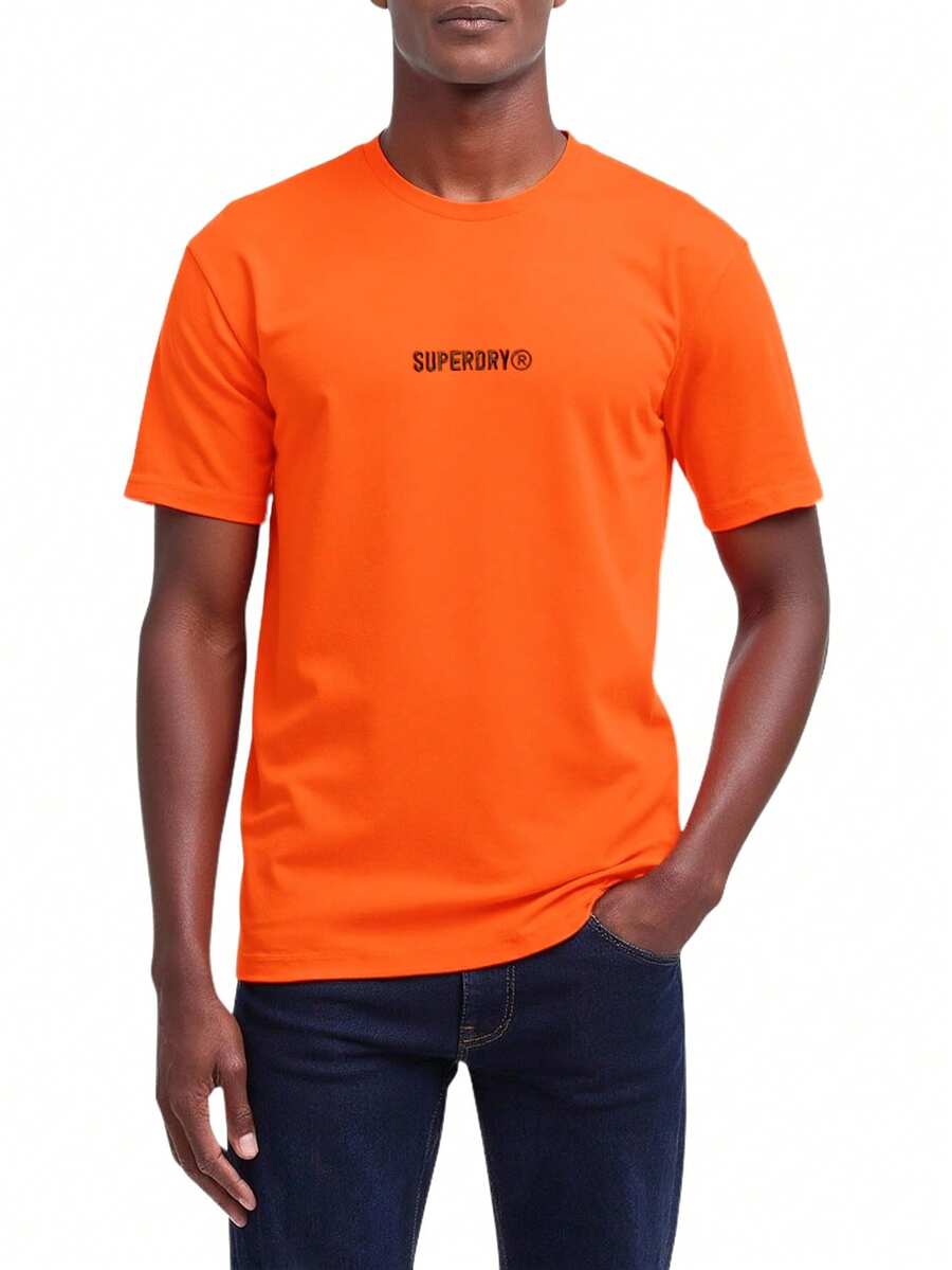 Men's Loose T-Shirt Bold Orange - Orange - View 1