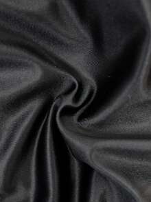 Manfinity Swimmode 男士撞色弹力腰泳裤 - 黑色 - 查看 7