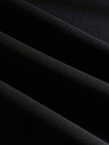 PAVTROS 男士字母印花圆领宽松长袖套头卫衣，街头风，朋友装，情侣装，宽松版型，男士款，图案，日系风格，男女通用，我爱我的女朋友 - 黑色 - 查看 5