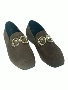 Mocasines estilo premium con adorno dorado - Negro - Ver 4