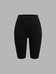 SHEIN EZwear 3件套女士休闲针织紧身短款打底裤，夏季骑行短裤，女士骑行短裤套装，高腰骑行短裤，运动短裤，女士骑行短裤 - 彩色 - 查看 9