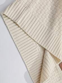 Manfinity Homme Men Patch Detail Hooded Sweater, Fall/Winter, Long Sleeve Top