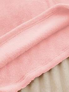 SHEIN 少女毛绒家居服套装 - 粉色可爱表情毛绒家居服两件套，可爱表情设计，粉色甜美圆领长袖上衣+长裤，毛绒两件套组合，社交媒体风格，甜美2026新年假日必备秋冬少女可爱表情毛绒家居服套装 - 藕粉色 - 查看 7