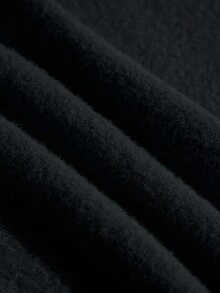 Franclia 独特的女士休闲高领针织毛衣，长袖流苏设计修身上衣，秋冬 - 黑色 - 查看 5