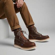 Botín Casual para Caballero Modelo 0955A de Caña Alta con Cordones - Bota Robusta de Estilo Retro (Heritage) - Calzado Masculino de Alta Resistencia y Confort Básico - Ideal para Looks Streetwear y Casuales. - Shedron - Ver 3