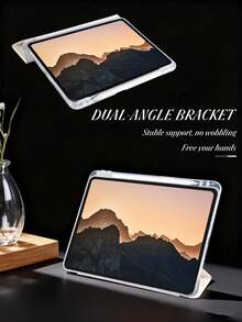 HARRY POTTER X SHEIN 一款透明亚克力三折“魔法圣诞夜”双面印花可折叠平板电脑保护套 - 三折支架设计，内置笔槽，高透明亚克力后盖，支持自动休眠/唤醒功能。可爱、有趣、创意十足的三折平板电脑保护套，兼容 iPad Mini 6/7/Air/9.7/10.5/10.2/Air 4/5/10.9/Pro 11/10/2024/Air 11 (M2)/Pro 11 (M4) 2024/Air 11 英寸 (M3) 2025/iPad (A16) 11 英寸第 11 代 2025。不含笔。部分型号包含镜头框。 - 彩色 - 查看 6