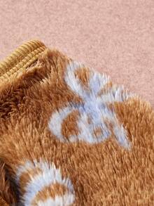 PETSIN Pawparrel 1件宠物秋冬时尚经典撞色蝴蝶结印花双面毛绒保暖弹力舒适狗狗高领连体衣 - 彩色 - 查看 7