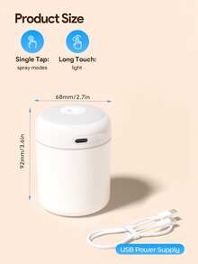 JMMO 1pc Mini Essential Oil Aromatherapy Mist Diffuser & Humidifier, Cool Mist, Colorful Night Light - Humidify Air, Keep Fresh, And Relax Body And Mind(USB Powered Usage)