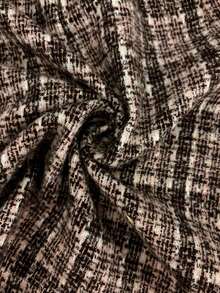 EMERY ROSE 女士格子印花双排扣无袖常规外套 - 巧克力棕 - 查看 7