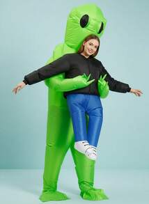 1pc ET Alien Inflatable Costume Anime Suits Dress Mascot Halloween Party Cosplay Costumes Costume Halloween