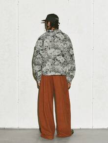 PAVTROS 男士时尚休闲印花长袖衬衫