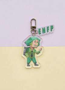 Joivida mbti钥匙扣 MBTI 16个个性商品亚克力钥匙扣书包挂绳配饰人物礼物可爱钥匙扣