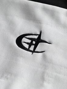 PAVTROS Men's Fashion Striped Long Sleeve Casual Loose Polo Shirt.Streetwear,Friends,Matching,Baggy,For Men,Graphic,Japanese Style,Unisex,I Love My Girlfriend - Black and White - View 4