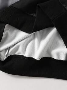 Vacaura 青少年秋季两件套服装，渐变字母连帽卫衣和配套渐变字母运动裤套装，适合日常、通勤和户外活动穿着。 - 彩色 - View 7