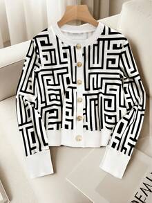 GlowEve Áo thun dài tay dệt kim thời trang thanh lịch dành cho nữ - trắng - Xem 4