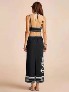 CAJUNI Concha Pb Long Dress Series Chic Vacation - Black - View 2