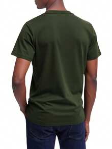 Superdry Men's Workwear T-Shirt Dark Olive - Green - View 2