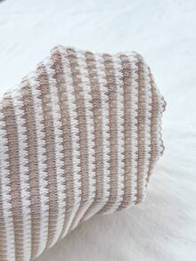 Teenage Girl Jacquard Knit Casual Slim Fit Pants In Khaki - Khaki - View 6