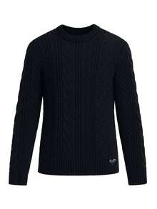 Superdry Men's Knitted Jumper Navy Blue - Navy - View 4