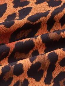 Manfinity VCAY Men's Fashionable Retro Leopard Print Long Sleeve Shirt - Multicolor - View 6